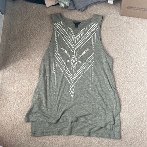Aeropostale Army Green Tank Top